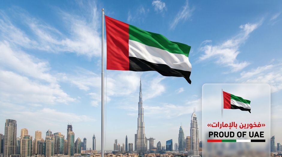 فخورين بالإمارات - Proud of the Emirates - UAE Flag